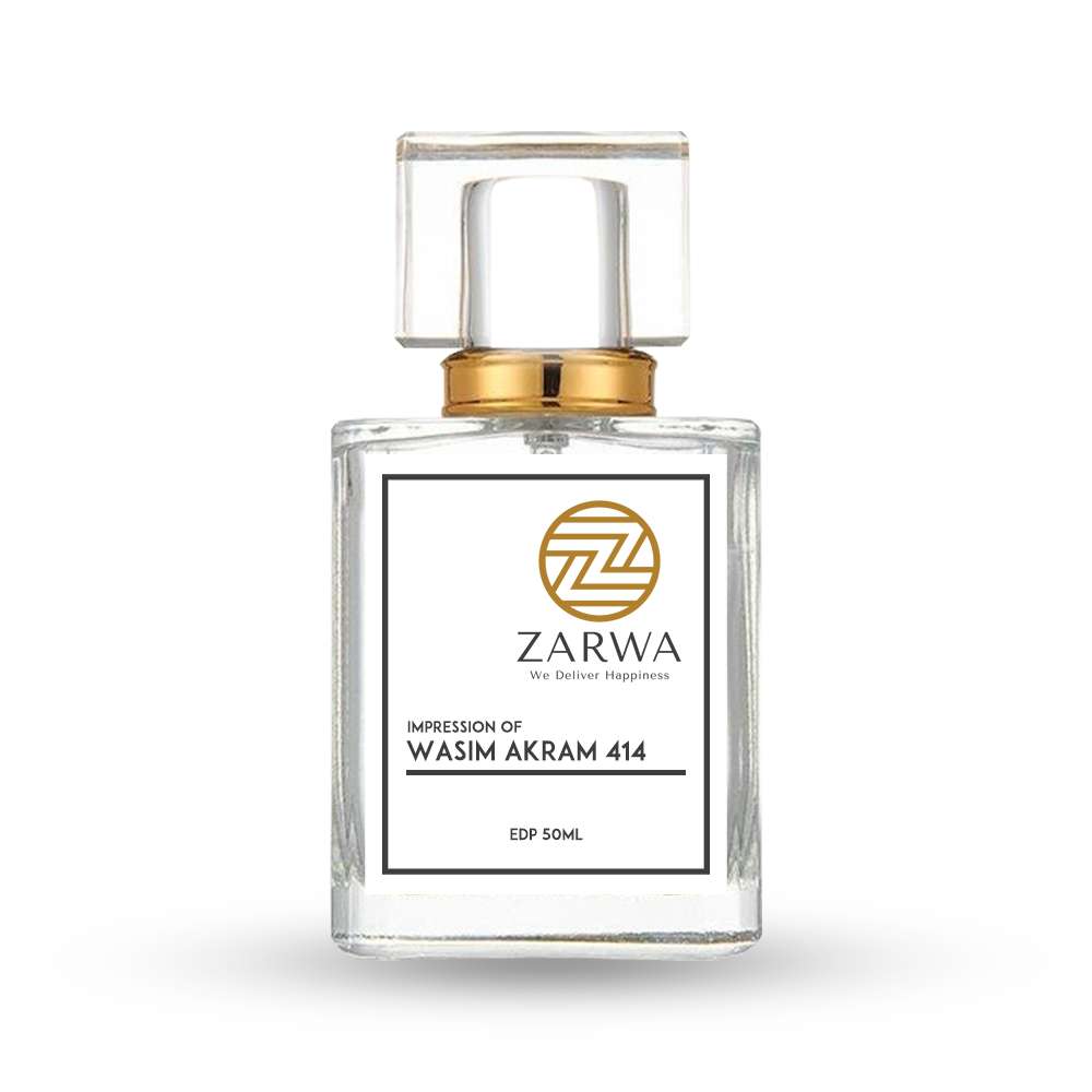 Zarwa | We Deliver Happiness Original Perfume Shop in Pakistan buy online original best quality perfumes fragrances impression like joop montblanc chanel versace dunhill creed dior j. mtj khaadi bonanza men women unisex french arabic attar. Wasim Akram 414 By J.