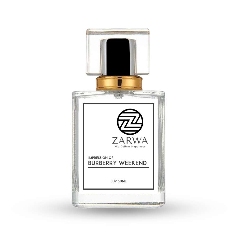 Zarwa | We Deliver Happiness Original Perfume Shop in Pakistan buy online original best quality perfumes fragrances impression like joop montblanc chanel versace dunhill creed dior j. mtj khaadi bonanza men women unisex french arabic attar. Weekend Burberry By Zarwa.